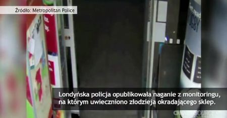 Nietypowa kradzież uwieczniona kamerą monitoringu