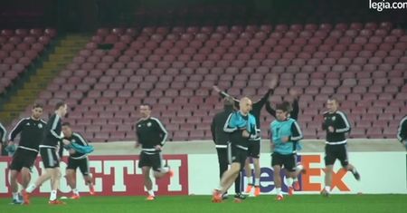 LE: Legia Warszawa powalczy o awans. Wicemistrzowie Polski trenowali na stadionie Napoli