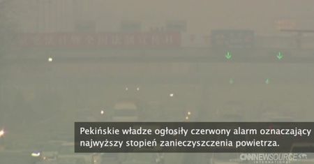 Rekordowy smog w Pekinie. Ogłoszono czerwony alarm
