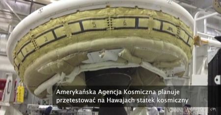 NASA testuje latający spodek