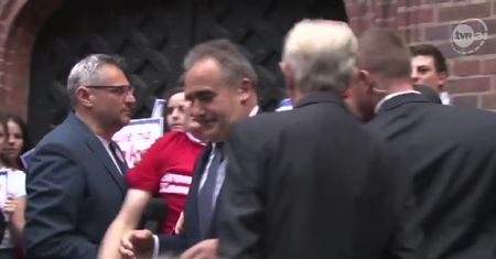 Incydenty na wiecu Bronisława Komorowskiego