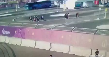 Autobus wjechał w sportsmenki
