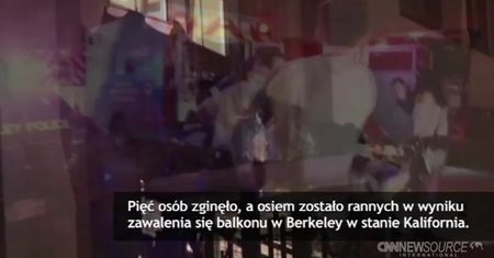 Pięć osób zginęło po zarwaniu się balkonu