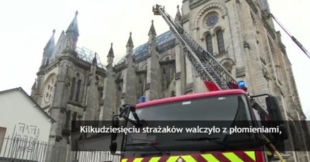 Pożar w Nantes. Spłonął dach bazyliki