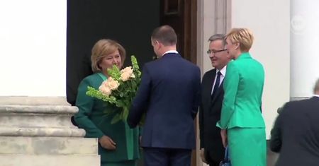Dudowie odwiedzili Komorowskich w Belwederze