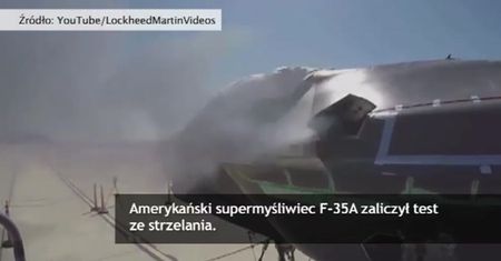 Test sprawności ogniowej myśliwca F35
