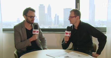 Mateusz Święcicki i Jacek Stańczyk po meczu reprezentacji Polski