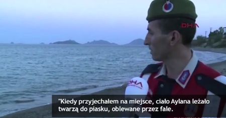 Turecki policjant o znalezieniu ciała syryjskiego chłopca