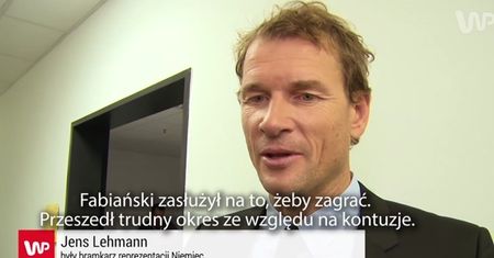 Lehmann chwali Fabiańskiego