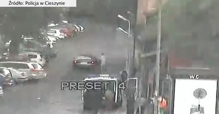 Napad z nożem w ręku w Cieszynie