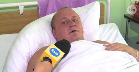 Mężczyzna zapalił "Mocarza"
