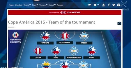 Wybrano najlepszą "11" Copa America