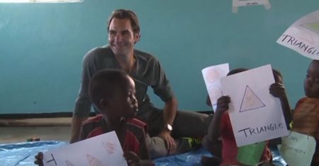 Roger Federer wspiera dzieci w Afryce