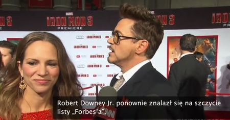 Robert Downey Jr. najlepiej zarabiającym aktorem na świecie