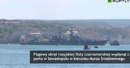Krążownik "Moskwa" wypłynął z Krymu