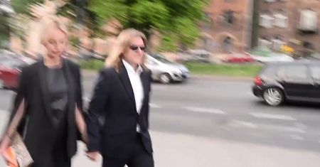 Szulim i Starak w garniturach na festiwalu
