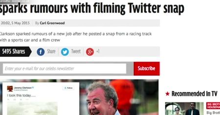 Jeremy Clarkson już nagrywa