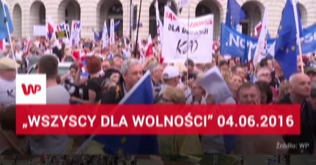Tak wyglądał marsz KOD z okazji rocznicy wyborów 4 czerwca 1989