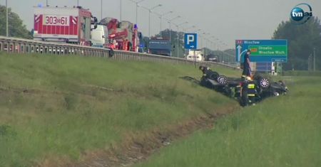 Dachowanie na A4, jedna osoba nie żyje