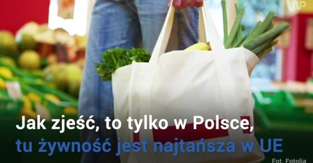 Ceny żywności i używek w Europie. Polska liderem