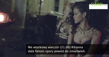 Rihanna spóźniła się pół godziny na koncert w Dublinie i śpiewała zapłakana