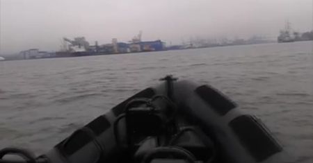 Wieloryb w Zatoce Gdańskiej. Nagrali go marynarze z fregaty rakietowej ORP "Kościuszko"