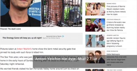 Anton Yelchin nie żyje