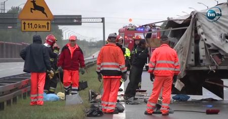 Karambol na A4 w pobliżu Rudy Śląskiej