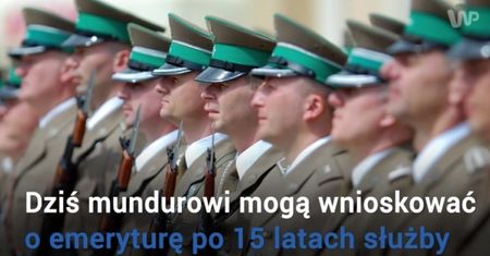 Służby mundurowe bez przywilejów emerytalnych?