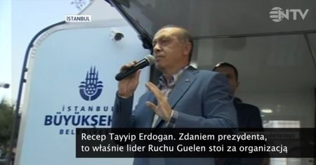 Prezydent Turcji apeluje do USA