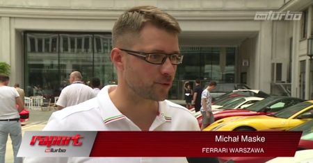 Centrum Warszawy zaroiło się od kolorowych Ferrari