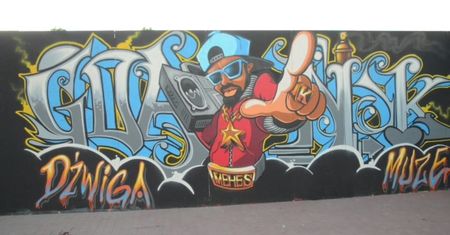 Najlepsze graffiti na Gdańsk Dźwiga Muzę