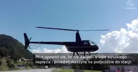 Helikopterem na stację benzynową po paliwo