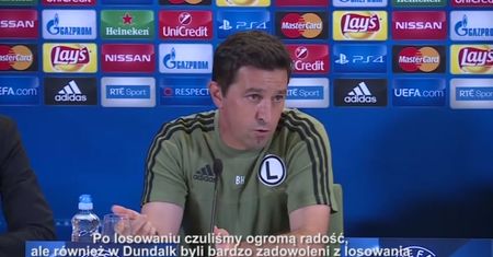 Hasi: niebezpiecznie jest myśleć, że jesteśmy lepsi od Dundalk