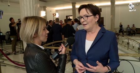 Ewa Kopacz w Sejmie: "Nie mam słabości do torebek"