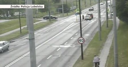 Groźny wypadek na przejściu dla pieszych w Lublinie. Nastolatek przekoziołkował w powietrzu
