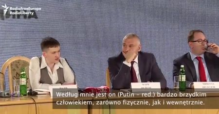 Sawczenko:"Putin to gnida. Znacie jego pseudonim - Putin ch**"