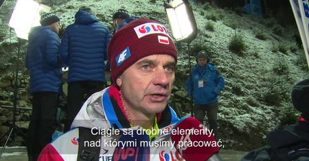 Stefan Horngacher: Polacy pokazali dobre skoki, możemy być naprawdę szczęśliwi