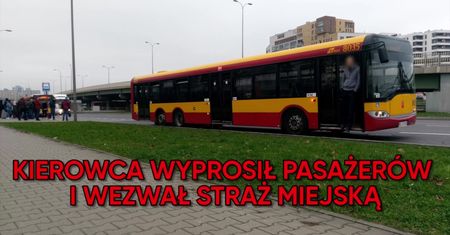 Kierowca wyprosił pasażerów z autobusu przez bezdomnego