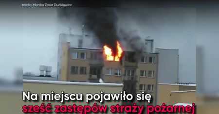 Pożar na warszawskim Powiślu. Spłonęło mieszkanie