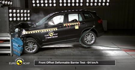BMW X3 2017 - test Euro NCAP