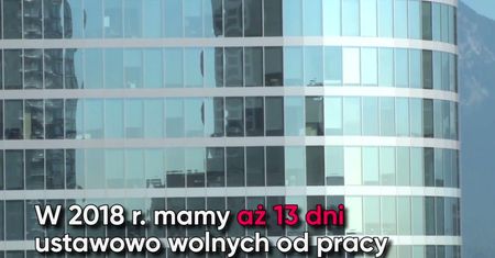 Dni wolne od pracy w 2018 roku