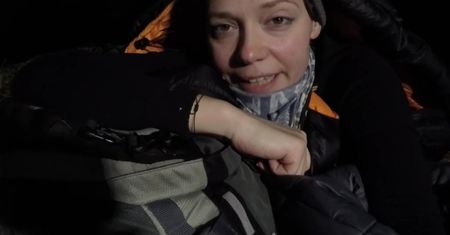 Zimowy biwak pod gołym niebem