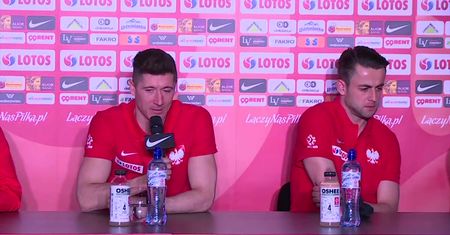 Lewandowski nie wytrzymał po pytaniu. Cała sala w śmiech