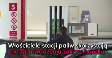 Na stację paliw po buty, mięso i telewizor. Zakaz handlu w praktyce