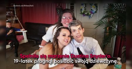 Nastolatek w terminalnym stadium raka poślubił swoją dziewczynę