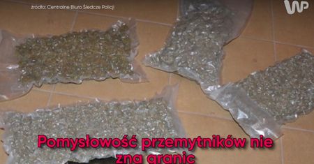 Pomysłowość przemytników nie zna granic. 2,5 kg marihuany w materacu