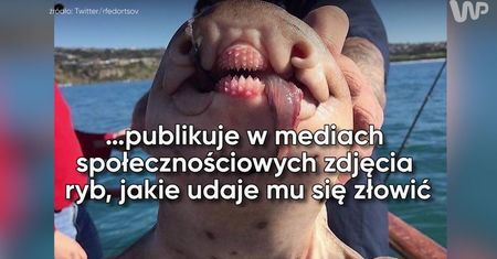 Rosyjski wędkarz wyławia podwodne potwory
