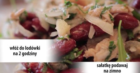 Portugalska sałatka z tuńczykiem. Na lunch lub dodatek do obiadu