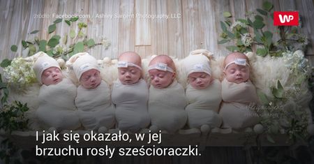Niezwykła sesja sześcioraczków Waldrop